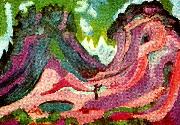Ernst Ludwig Kirchner amselflue Germany oil painting artist